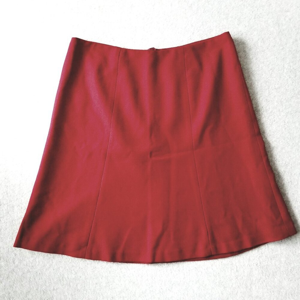 Brooks Brothers 346 Womens 12P Wool Blend A Line Preppy Skirt Academia Office